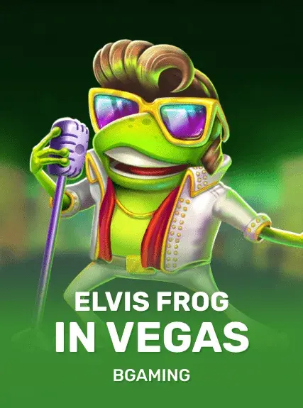 Elvis Frog in Vegas on the Bizzo Casino app